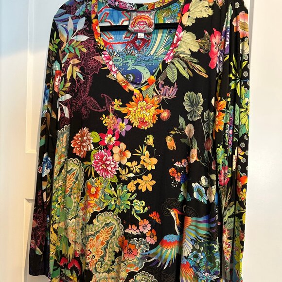 JOHNNIE WAS, LARGE, MULTI COLOR SHIRT - Picture 1 of 3